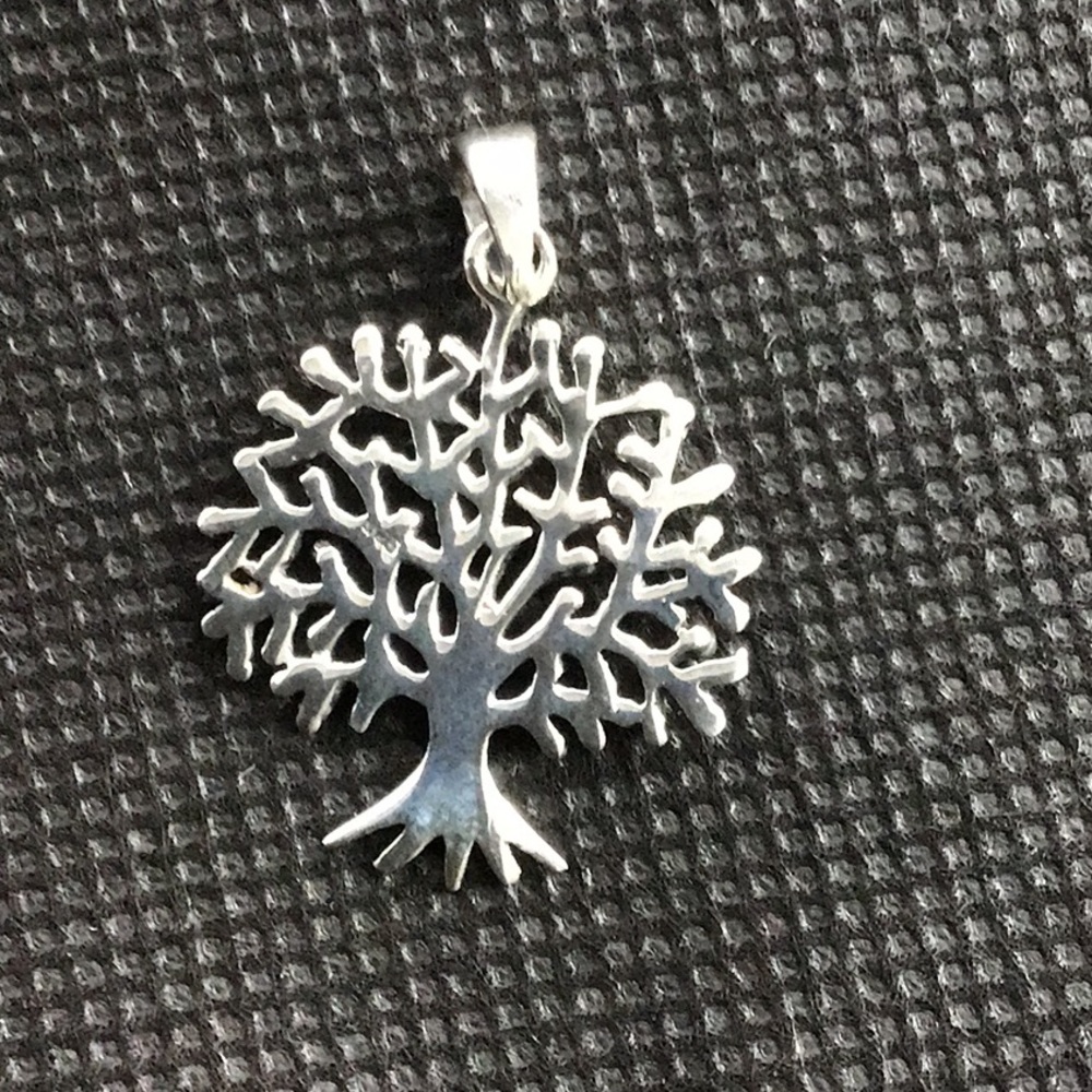 Tree of life pendant charm sterling silver
